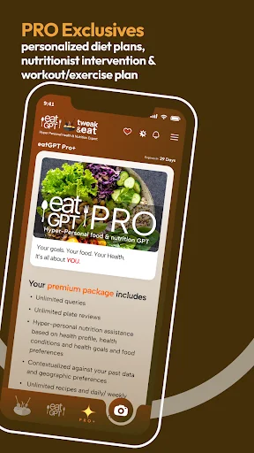Tweak & eat with eatGPT ডাউনলোড করুন – স্বাস্থ্যকর ডায়েট প্ল্যান - Screenshot 8