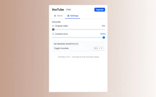 VoxTube ডাউনলোড করুন – YouTube ভিডিওর জন্য AI ডাবিং ও অনুবাদ - Screenshot 3