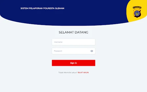 Sistem Pelaporan Polres Sleman ডাউনলোড করুন – নিরাপত্তা তথ্য অ্যাপ - Screenshot 7
