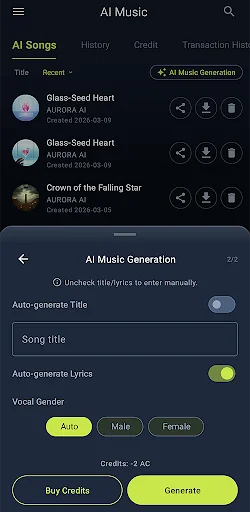 AI Music Player – AURORA ডাউনলোড করুন – সেরা মিউজিক অভিজ্ঞতা - Screenshot 7