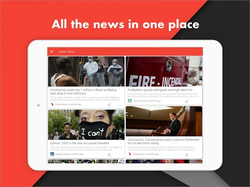 Canada News Live TV & Papers Download – সেরা কানাডিয়ান সংবাদ অ্যাপ - Screenshot 7