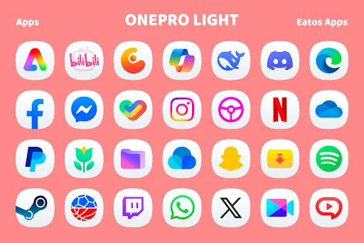 OneLight 8 – Icon Pack ডাউনলোড করুন – সেরা স্টাইলিশ আইকন প্যাক - Screenshot 4