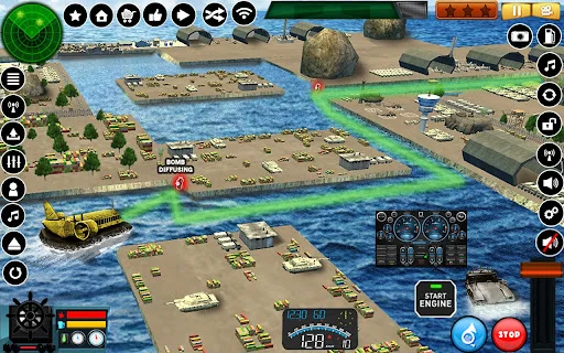 US Army Hovercraft Simulator ডাউনলোড করুন – সেরা মিলিটারী গেম - Screenshot 7