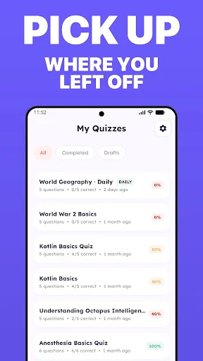 QuizGen: AI Quiz & MCQ Test ডাউনলোড করুন – সেরা কুইজ মেকার - Screenshot 7