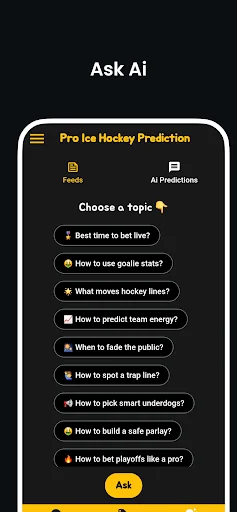 Ice Hockey Predictions & Tips ডাউনলোড করুন – এআই ভিত্তিক সঠিক পূর্বাভাস - Screenshot 4