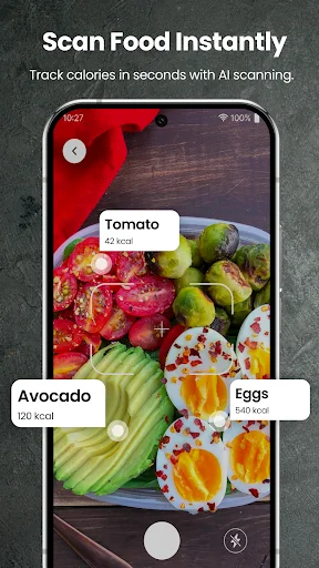 AI Scan Food: Calories Tracker ডাউনলোড করুন – সেরা ক্যালোরি ট্র্যাকার - Screenshot 1