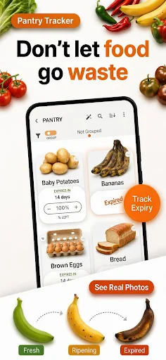 Grocery AI ডাউনলোড করুন – সেরা গ্রোসারি ও প্যান্ট্রি ম্যানেজমেন্ট অ্যাপ - Screenshot 1