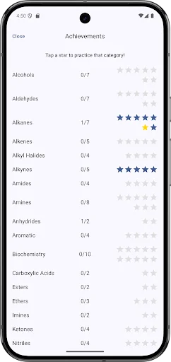 Organic Chemistry Names ডাউনলোড করুন – ১,৬০০+ ফ্ল্যাশকার্ড ও কুইজ - Screenshot 4
