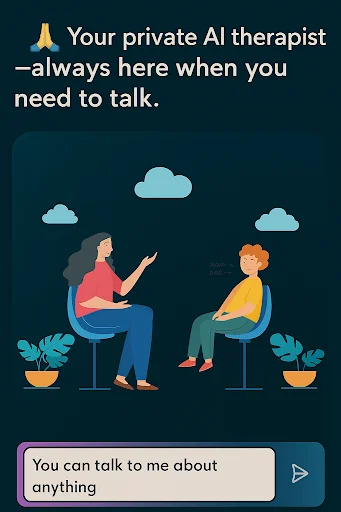 Safe Space: AI Therapist ডাউনলোড করুন – ব্যক্তিগত মানসিক সহায়তা - Screenshot 1