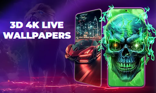 Wallpaper 3D Live ডাউনলোড করুন – সেরা 4K ও HD লাইভ ওয়ালপেপার - Screenshot 1