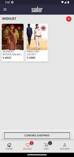 Sailor Clothing অ্যাপ ডাউনলোড করুন – সেরা ফ্যাশন কালেকশন - Screenshot 2