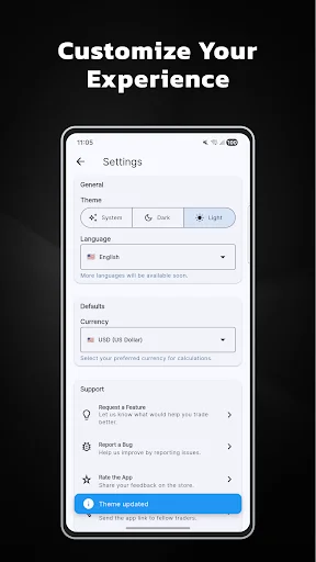 Position Size Calculator ডাউনলোড করুন – ফরেক্স ট্রেডিং টুলস - Screenshot 8