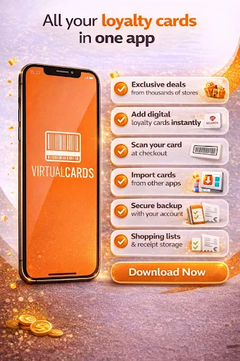 VirtualCards ডাউনলোড করুন – সেরা ডিজিটাল লয়্যালটি কার্ড ওয়ালেট - Screenshot 2