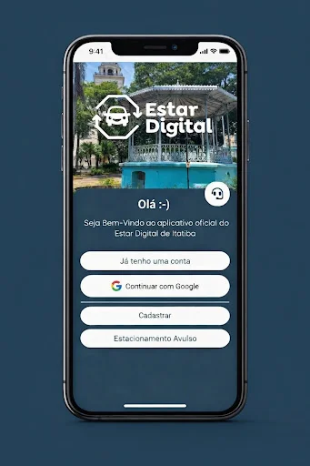 Estar Digital Itatiba – SP ডাউনলোড করুন – পার্কিং সিস্টেম অ্যাপ - Screenshot 1