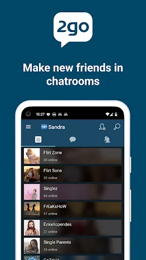 2go Chat ডাউনলোড করুন – নতুন বন্ধু ও চ্যাট রুমের জন্য সেরা অ্যাপ - Screenshot 1