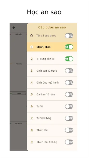 Lập Lá Số Tử Vi ডাউনলোড করুন – রাশিফল ও জ্যোতিষশাস্ত্রের সেরা অ্যাপ - Screenshot 27