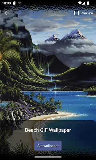 Beach GIF Wallpaper ডাউনলোড করুন – সমুদ্রের ঢেউয়ের লাইভ ওয়ালপেপার - Screenshot 3