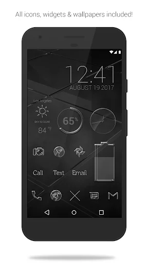 Glass Pack Pro – Clear Icons ডাউনলোড করুন | স্টাইলিশ আইকন প্যাক - Screenshot 1