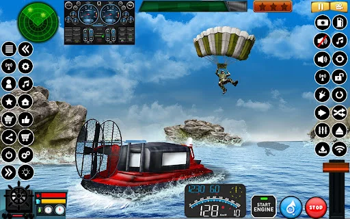 US Army Hovercraft Simulator ডাউনলোড করুন – সেরা মিলিটারী গেম - Screenshot 12