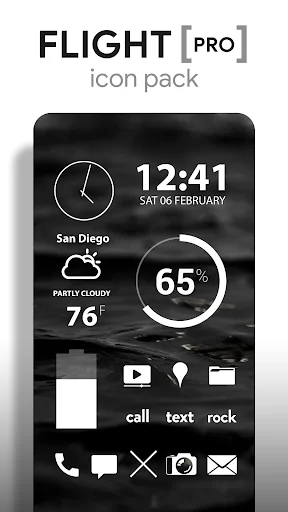 Flight Pro – Icon Pack ডাউনলোড করুন – সেরা মিনিমালিস্ট আইকন - Screenshot 1