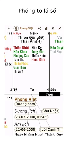 Lập Lá Số Tử Vi ডাউনলোড করুন – রাশিফল ও জ্যোতিষশাস্ত্রের সেরা অ্যাপ - Screenshot 6