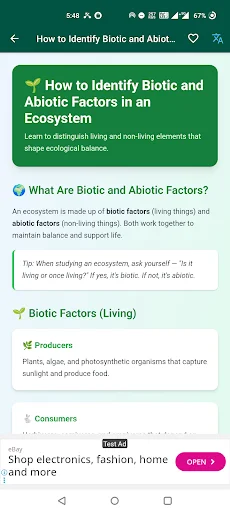 Environmental Ecology অ্যাপ ডাউনলোড করুন – পরিবেশ শিক্ষা ফ্রি - Screenshot 5