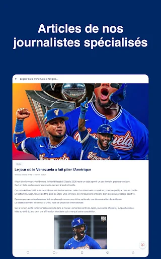 BaseBall TV France ডাউনলোড করুন – ফ্রান্সের বেসবল নিউজ আপডেট - Screenshot 13