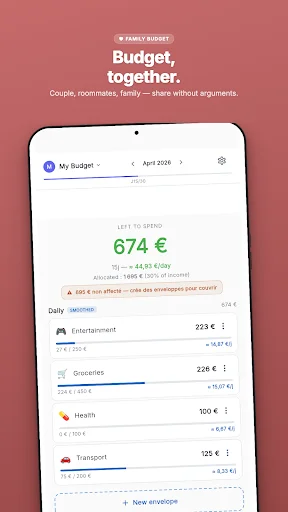Plan & Multiply — 3F Budget ডাউনলোড করুন – দম্পতিদের জন্য সেরা বাজেট ট্র্যাকার - Screenshot 4
