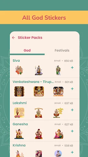 Hindu God Stickers WAStickerApps – সেরা ভক্তিপূর্ণ স্টিকার ডাউনলোড করুন - Screenshot 8
