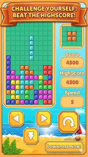 Classic Brick: Falling Blocks ডাউনলোড করুন – সেরা রেট্রো পাজল গেম - Screenshot 2