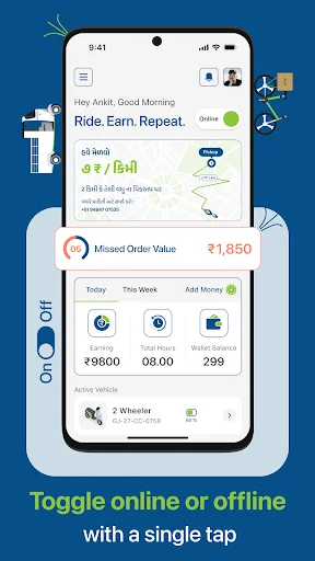Dropit Pilot ডাউনলোড করুন – ডেলিভারি ও আয় সহজ করুন - Screenshot 1