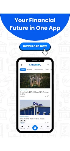Finwealth ডাউনলোড করুন – ৬০ শব্দে লেটেস্ট স্টক ও ফিন্যান্স নিউজ - Screenshot 1