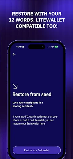 Brainwallet: Litecoin ওয়ালেট ডাউনলোড করুন – দ্রুত এবং নিরাপদ লেনদেন - Screenshot 3