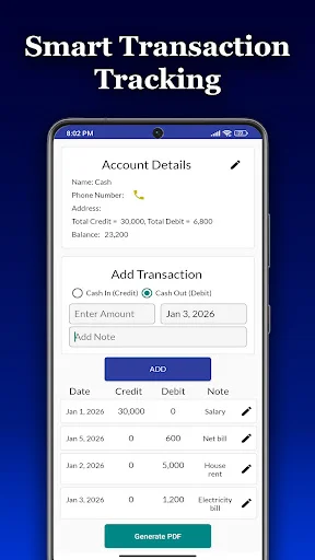 Account Manager অ্যাপ ডাউনলোড করুন – আয় ও ব্যয়ের হিসাব রাখুন সহজে - Screenshot 4