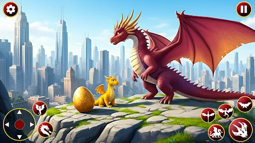Flying Dragon Sim ডাউনলোড করুন – ড্রাগন গেমের অভিজ্ঞতা নিন - Screenshot 4