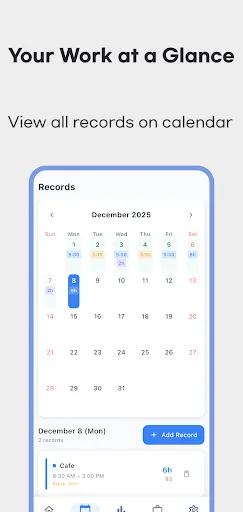 Daily Work Hours Tracker & Pay ডাউনলোড করুন – সেরা টাইম ট্র্যাকার - Screenshot 2