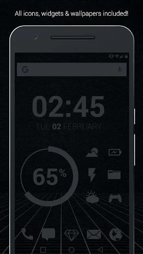 Murdered Out Pro – Black Icons ডাউনলোড করুন – সেরা আইকন প্যাক - Screenshot 1