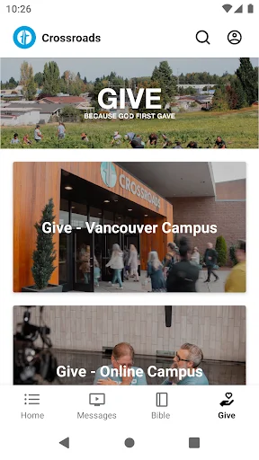Crossroads Church Vancouver ডাউনলোড করুন – আধ্যাত্মিক উন্নতির জন্য সেরা অ্যাপ - Screenshot 3