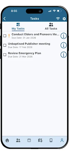 NWS Mobile ডাউনলোড করুন – আপনার মণ্ডলীর শিডিউল ম্যানেজমেন্টের সেরা অ্যাপ - Screenshot 7