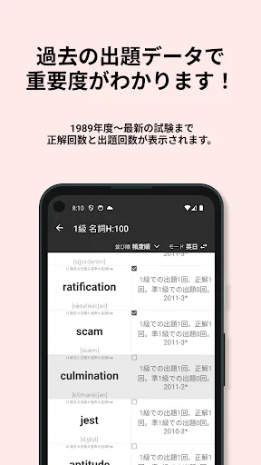 英検®︎1級 でた単 ডাউনলোড করুন – সেরা ইংরেজি শব্দ শেখার অ্যাপ - Screenshot 17