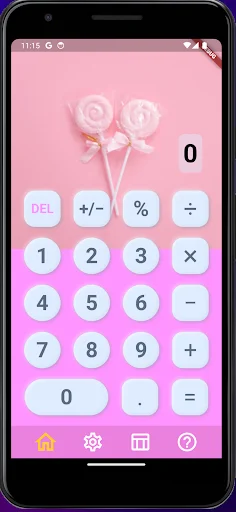 Pink Calculator ডাউনলোড করুন – স্টাইলিশ এবং সহজ ক্যালকুলেটর - Screenshot 1