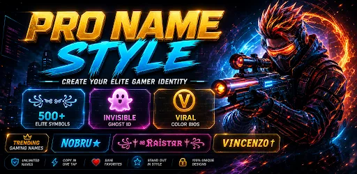 Pro Name Style: Elite Symbols ডাউনলোড করুন – সেরা গেমিং নিকনেম মেকার - Screenshot 8