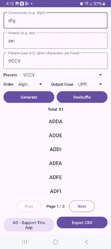 Name Generator: Custom Names ডাউনলোড করুন – সেরা নাম তৈরির টুল - Screenshot 1