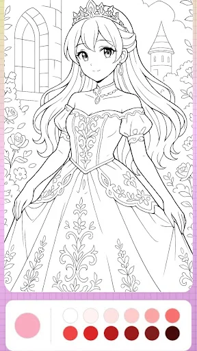 Princess Coloring Fairy Land ডাউনলোড করুন – জাদুকরী কালারিং গেম - Screenshot 6