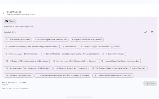 ACCA F1 BT Exam Prep ডাউনলোড করুন – সাফল্যের সেরা মাধ্যম - Screenshot 13