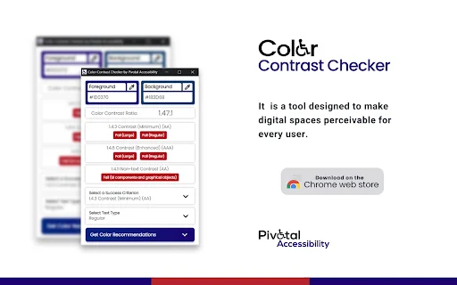 Color Contrast Checker ডাউনলোড করুন – সেরা অ্যাক্সেসিবিলিটি টুল - Screenshot 4