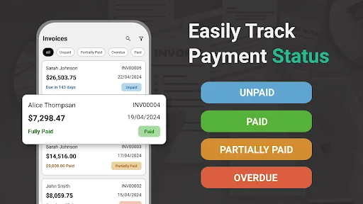 Invoice Maker ডাউনলোড করুন – দ্রুত এবং সহজ ইনভয়েস ও এস্টিমেট অ্যাপ - Screenshot 5