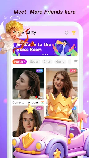 Im Live Voice And Video Chat ডাউনলোড করুন – সেরা লাইভ চ্যাট অ্যাপ - Screenshot 1