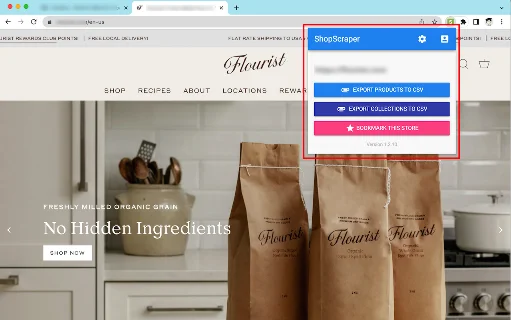ShopScraper ডাউনলোড করুন – সেরা Shopify স্পাই ও এক্সপোর্টার টুল - Screenshot 1