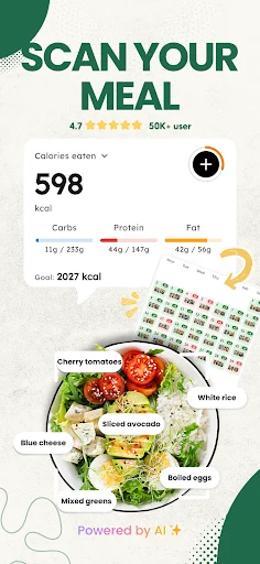NutriPlan ডাউনলোড করুন – সেরা ক্যালোরি ট্র্যাকার ও ডায়েট প্ল্যান - Screenshot 1